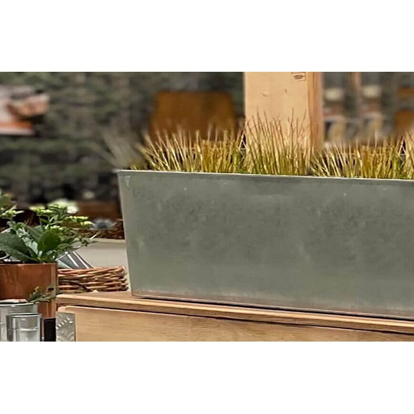 Galv Aflang Plantebakke (t/Aflang Kasse) L97xB19xH30 cm