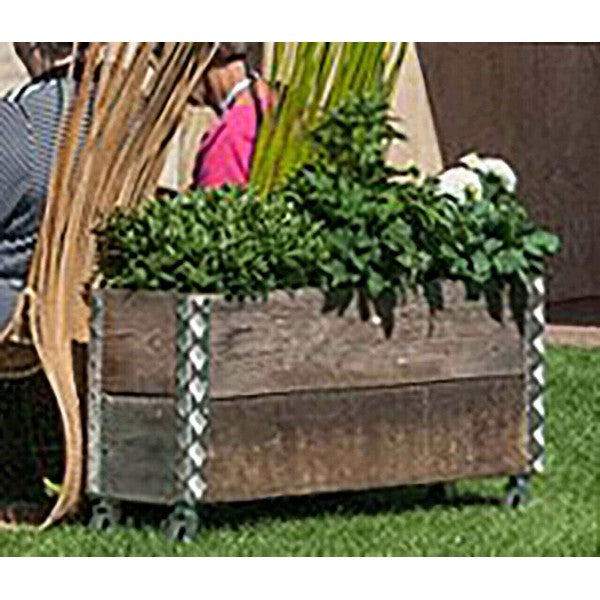 Galv Aflang Plantebakke (t/Aflang Kasse) L97xB19xH30 cm