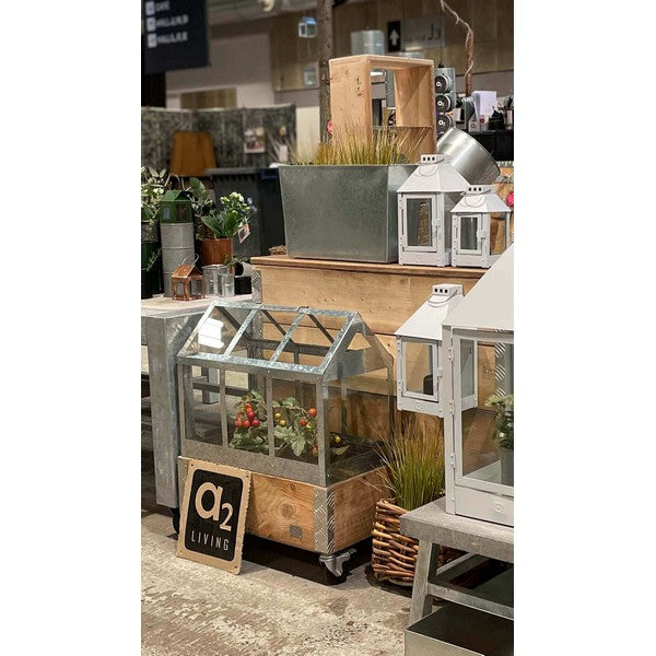 Galv Aflang (halv) Plantebakke (t/Aflang Kasse) L48,5xB19xH30 cm