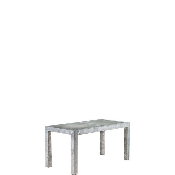 Galvaniseret Spisebord 2 Fliser (50 x 50 cm) u Hjul (Bordben: 8 x 8 cm) L123xB67xH74 cm