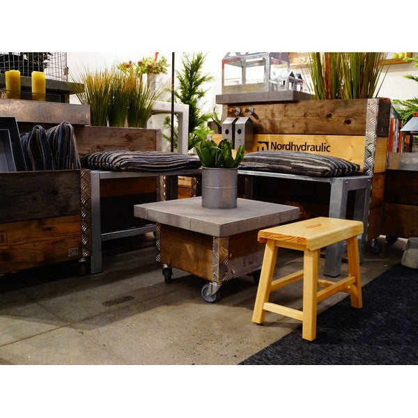 Galvaniseret Hjørnebænk 1+1 Sektioner (Ben: 4 x 4 cm) L110xB110xH46 cm