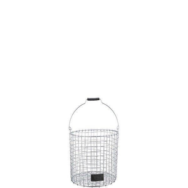 Micro Rund Trådkurv (m stort håndtag) Ø18xH18 cm