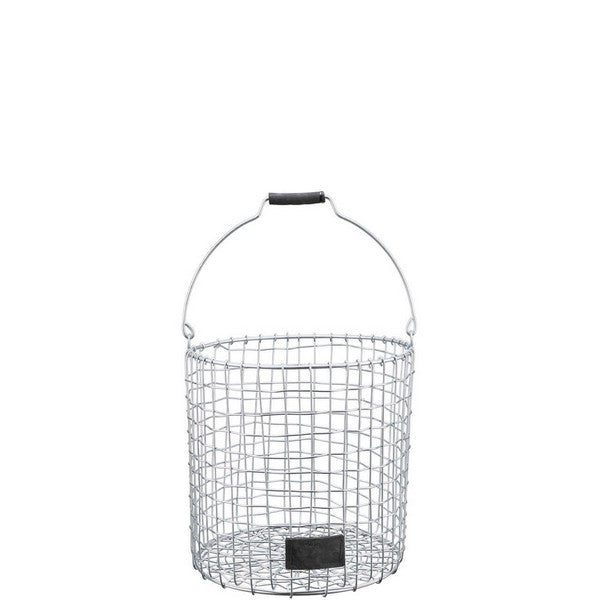Mini Rund Trådkurv (m stort håndtag) Ø26xH25 cm
