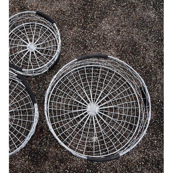 Rund Trådbakke (sæt m/2 stk/2 str) Ø26-31xH9,5-10 cm