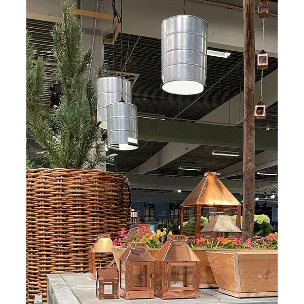 Midi Spandelampe m stofledning (m fatning) Ø26xH32 cm