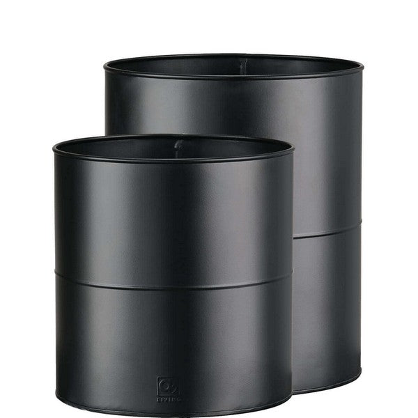 Sort Blomsterspand (sæt m/2 stk/2 str) Ø27-29xH28-35 cm