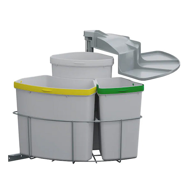 Affaldssortering 3 rum t/skabe