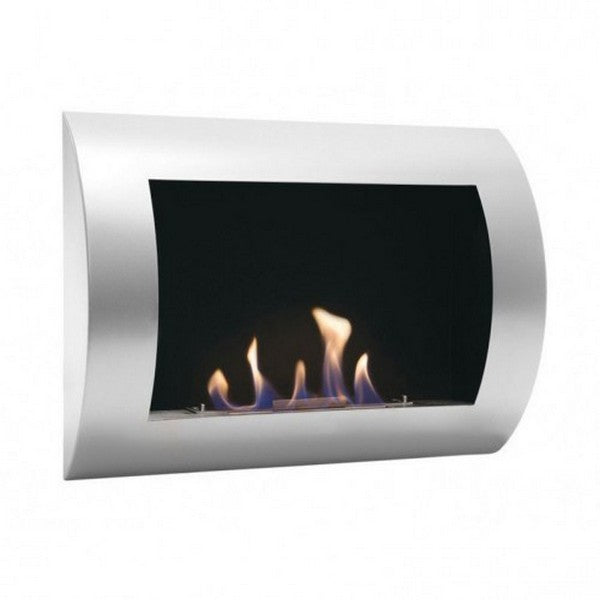 Ocean billig bioethanol vægpejs i grå 60x45x13,4 cm 0,7L