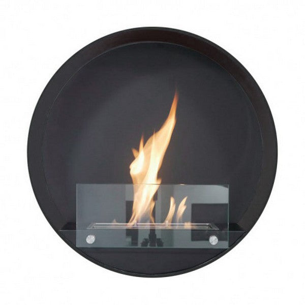 Delaware sort - rund væghængt biopejs 60x20 cm 1,5L