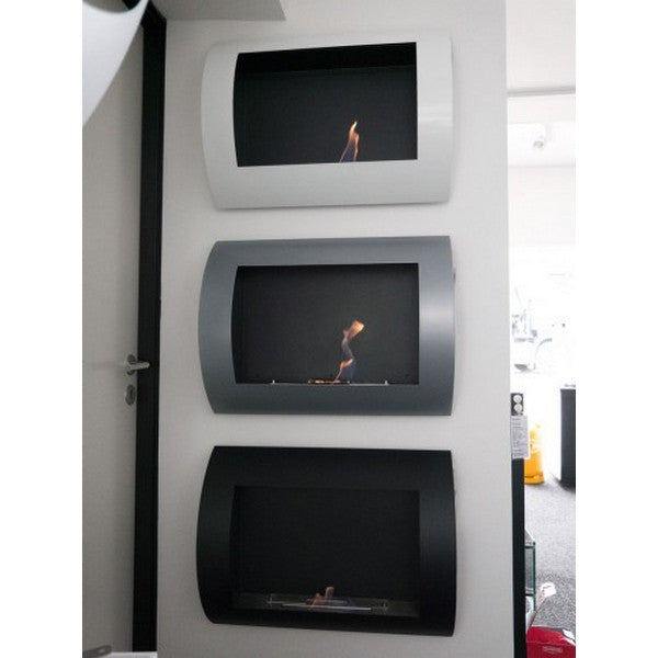 Ocean billig bioethanol vægpejs i grå 60x45x13,4 cm 0,7L