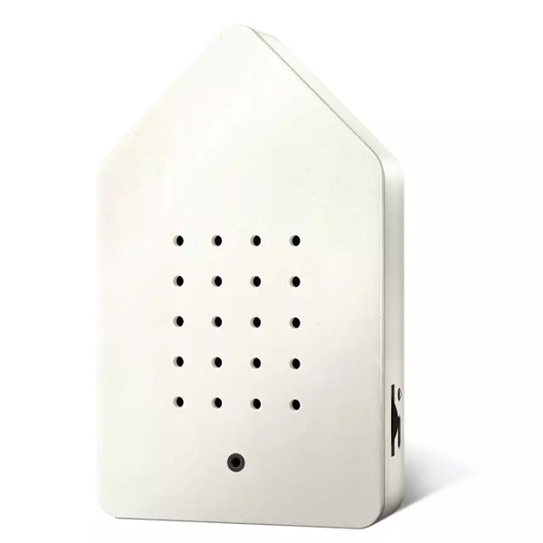 Relaxound boks med fuglekvidder Hvid Jesmonite 75x126x26 mm