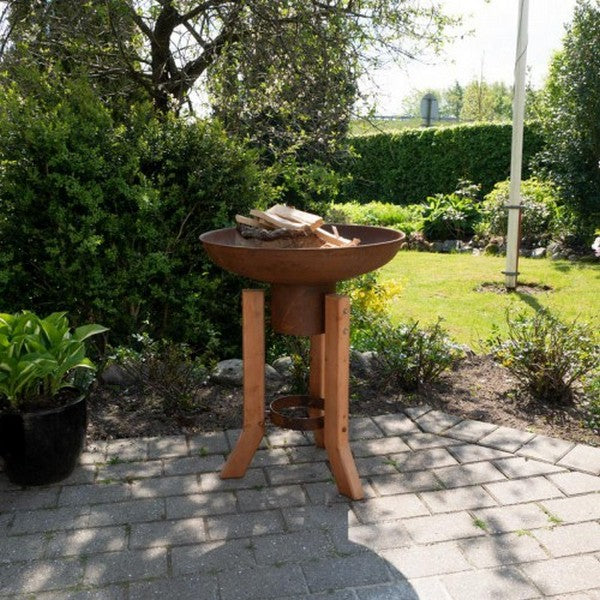 Woody bålfad i corten stål 100x59 cm