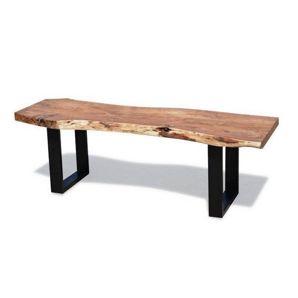 Spisebordsbænk Live Edge Design 130 cm