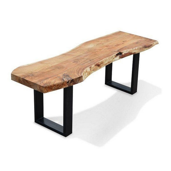 Spisebordsbænk Live Edge Design 130 cm