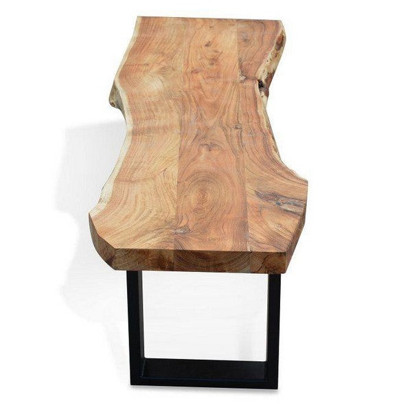 Spisebordsbænk Live Edge Design 130 cm