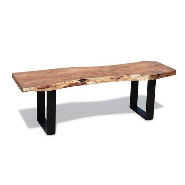 Spisebordsbænk Live Edge Design 130 cm