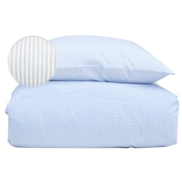 By Skagen sengetøj Emilie bomuld lyseblå striber 140x200 cm