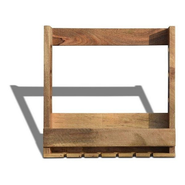 Vinreol t/væg Rosey-Wall lys/natur 60x60 cm