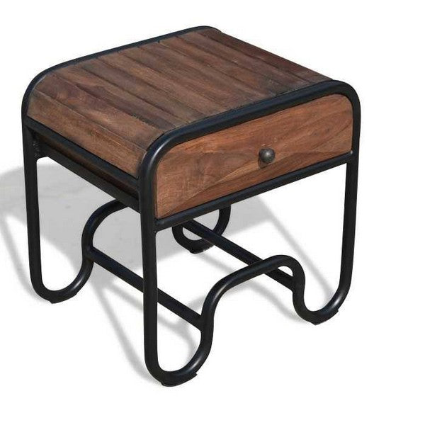 Sengebord Christiania Dark i Rosentræ 60x50x60 cm