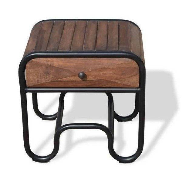 Sengebord Christiania Dark i Rosentræ 60x50x60 cm