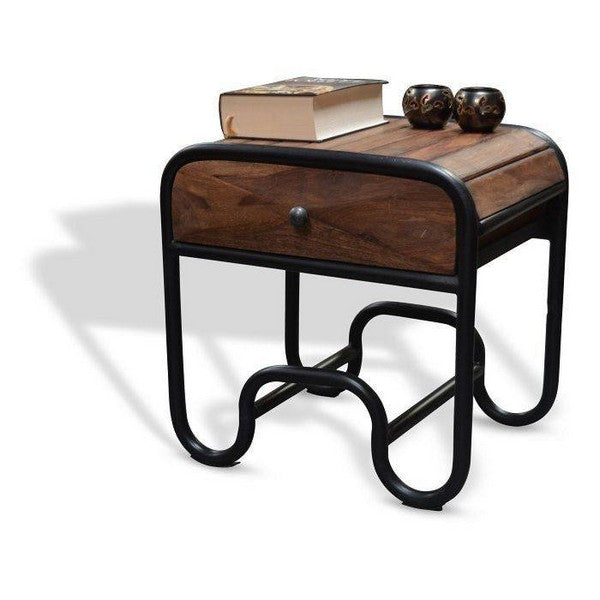 Sengebord Christiania Dark i Rosentræ 60x50x60 cm