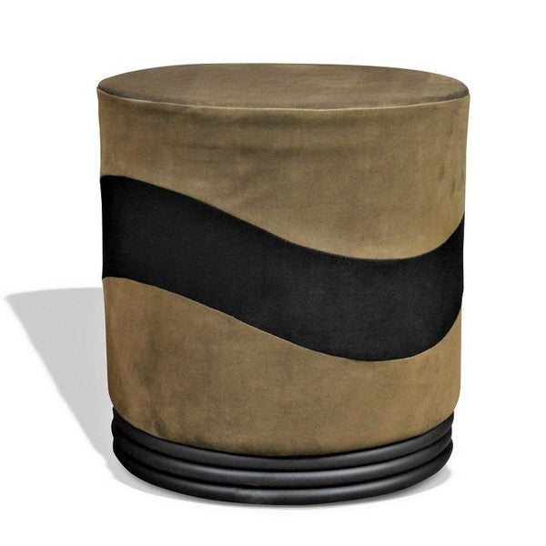 Ekko Puff - brun og sort E2 model 45X45x50 cm