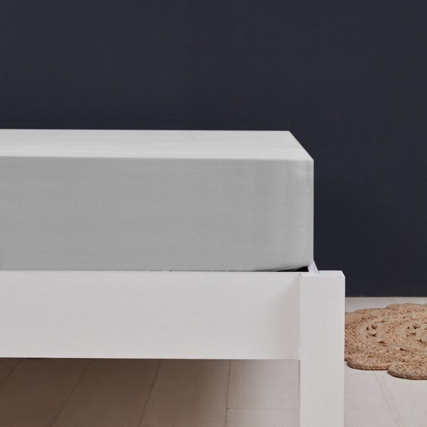 By Skagen faconlagen bomuldssatin 90x200x30 cm lysegrå