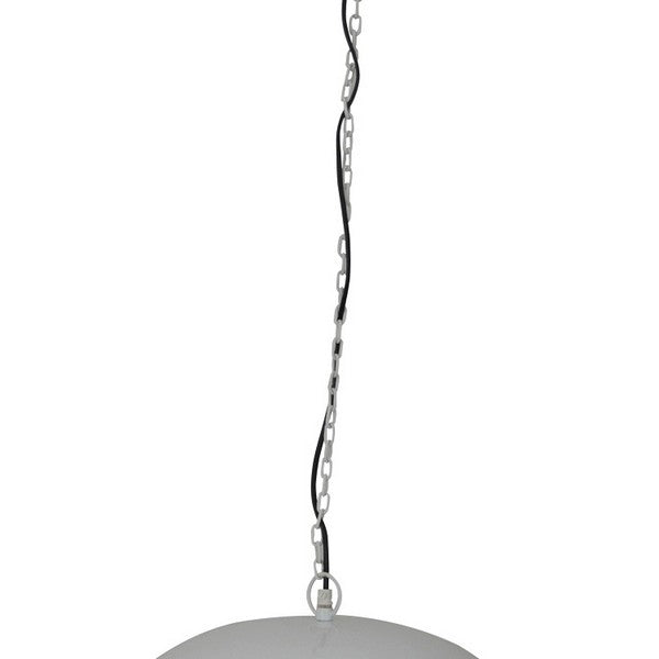 Loftlampe Factoria White & Silver Ø50 cm