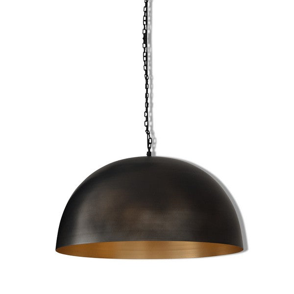 Loftlampe Factoria Gunmetal Gold Ø35 cm