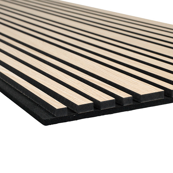 FibroTech akustikpanel signatur PROFF 22x605x3000 mm - Light oak