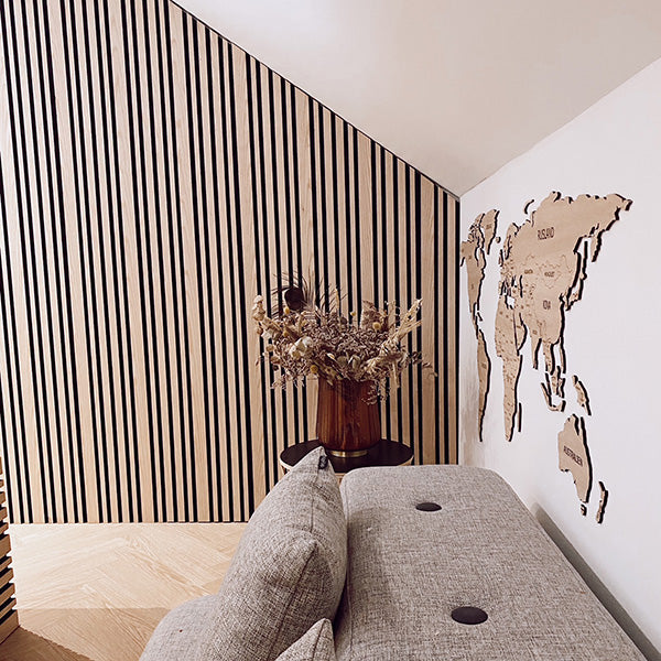 FibroTech akustikpanel signatur PROFF 22x605x3000 mm - Light oak