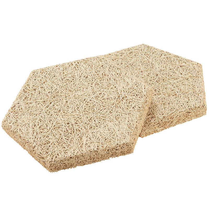 FibroTech Hexagon træbeton beige 18 stk/kasse 289x250x25 mm