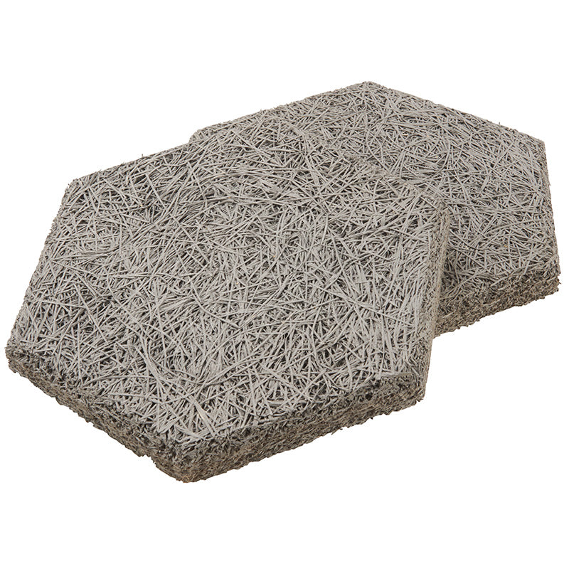 FibroTech Hexagon træbeton grå 18 stk/kasse 289x250x25 mm