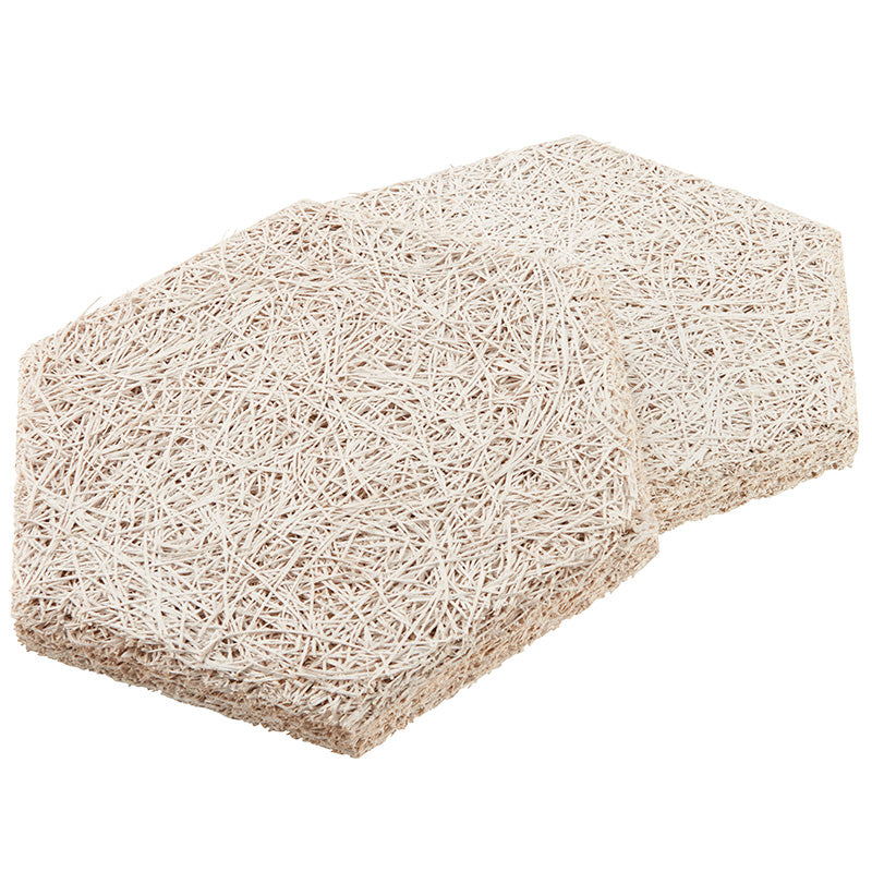 FibroTech Hexagon træbeton hvid 18 stk/kasse 289x250x25 mm