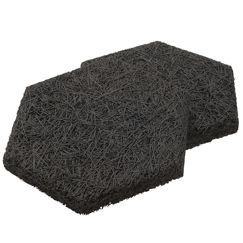 FibroTech Hexagon træbeton sort 18 stk/kasse 289x250x25 mm