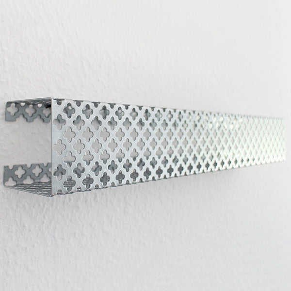 Hylde firkantet stål kløverblad 49 cm