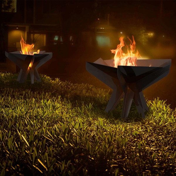 Halden firepit bålfad - Sort 66 cm