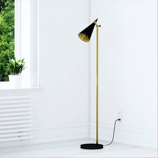 Gulvlampe Hexx Black & Gold 150 cm