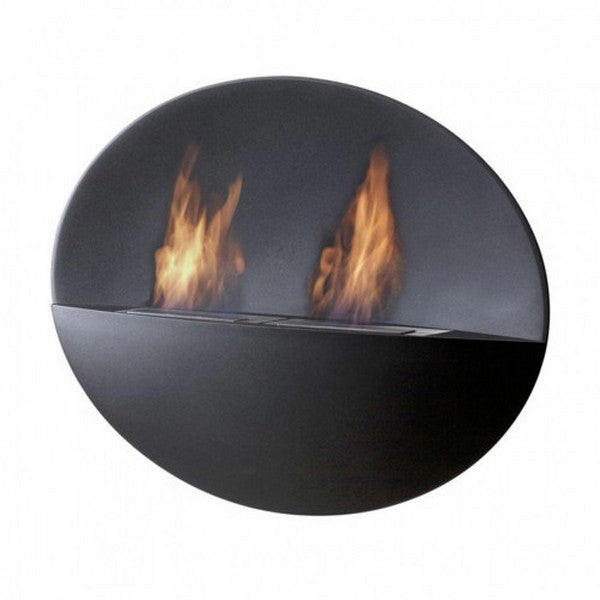 Prometheus OB sort - væghængt biopejs 115 cm 2x2L