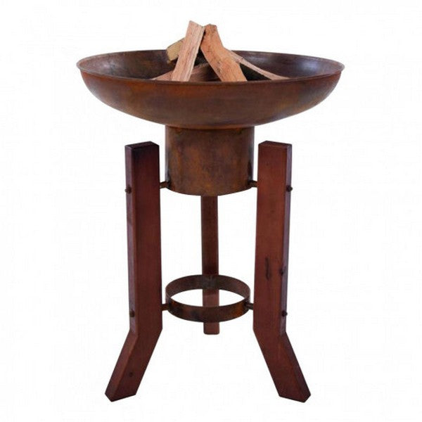 Woody bålfad i corten stål 100x59 cm