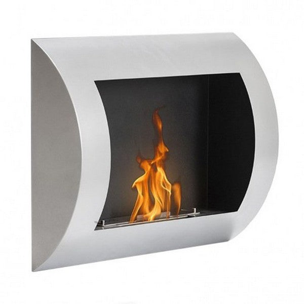 Ocean billig bioethanol vægpejs i grå 60x45x13,4 cm 0,7L