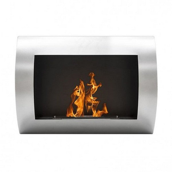 Ocean billig bioethanol vægpejs i grå 60x45x13,4 cm 0,7L