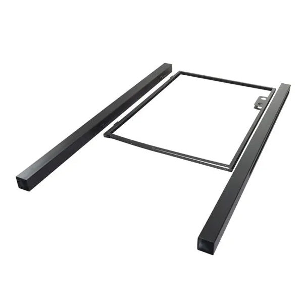 Kirkedal galvaniseret sort låge K24B til komposithegn 900x1832 mm