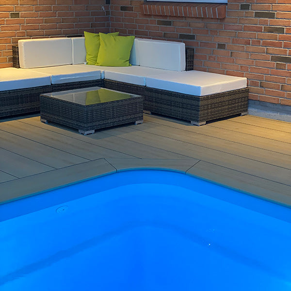 Kirkedal komposit terrasse HEIMDAL Oak/Hardwood 22x130x6000 mm