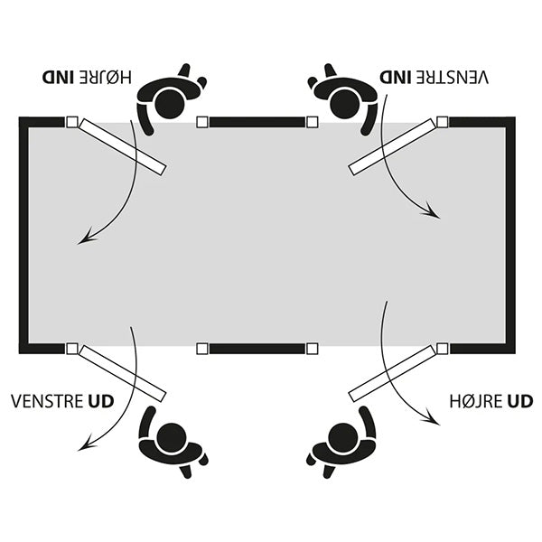 Kirkedal galvaniseret låge K22 til komposithegn 900x1280 mm