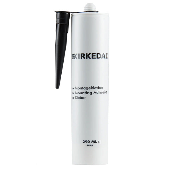 Kirkedal montageklæber sort 290 ml