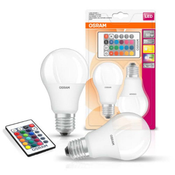 LED STAR+ RGBW Remote standard 9W 827 E27 dæmpbar mat 2 stk