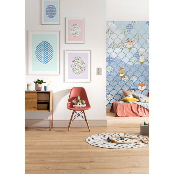 Plakat Shelly Mønstre rose - 40x50 cm