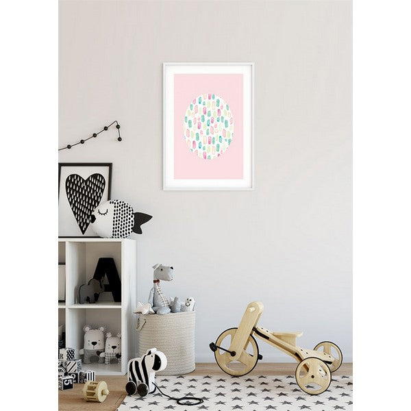 Plakat Shelly Mønstre rose - 50x70 cm