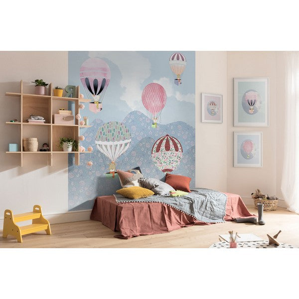 Plakat Glad Ballon Grøn - 40x50 cm